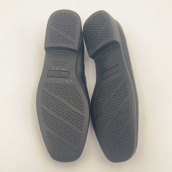 Bellini Flats Sports Black Shoes Women's 6M Ballet Leather Shoes - Picture 7 of 10